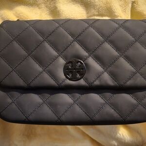 Tory Burch Matte Black Shoulder Bag